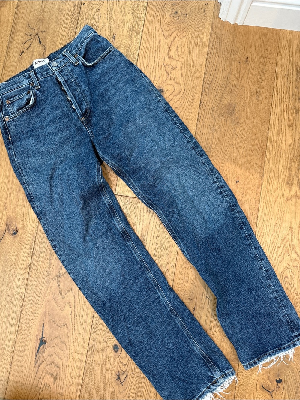 AGOLDE 90'S PINCH WAIST High-rise Straight Leg Jeans